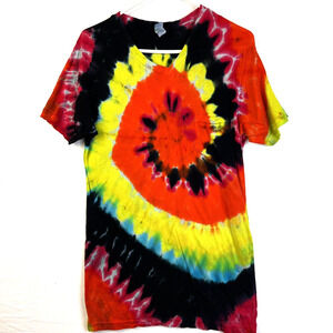 Active Apparel Tie Dye Shirt Unisex Small Long Length Hippie Retro Streetwear